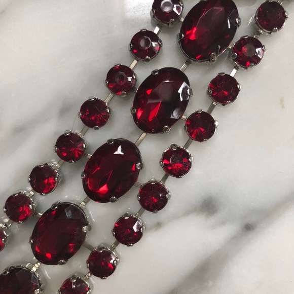 RUBY RED BELT, CAN BE WORN WITH HIGH WAISTE OR HIP - Picture 3 of 6